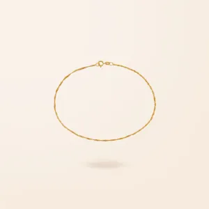 10K Gold Twist Anklet