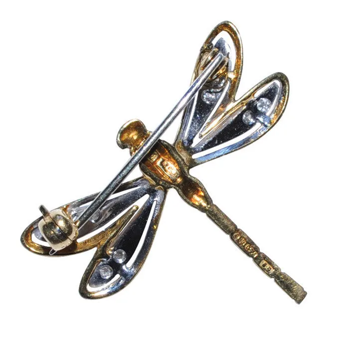 18ct Dragonfly Brooch