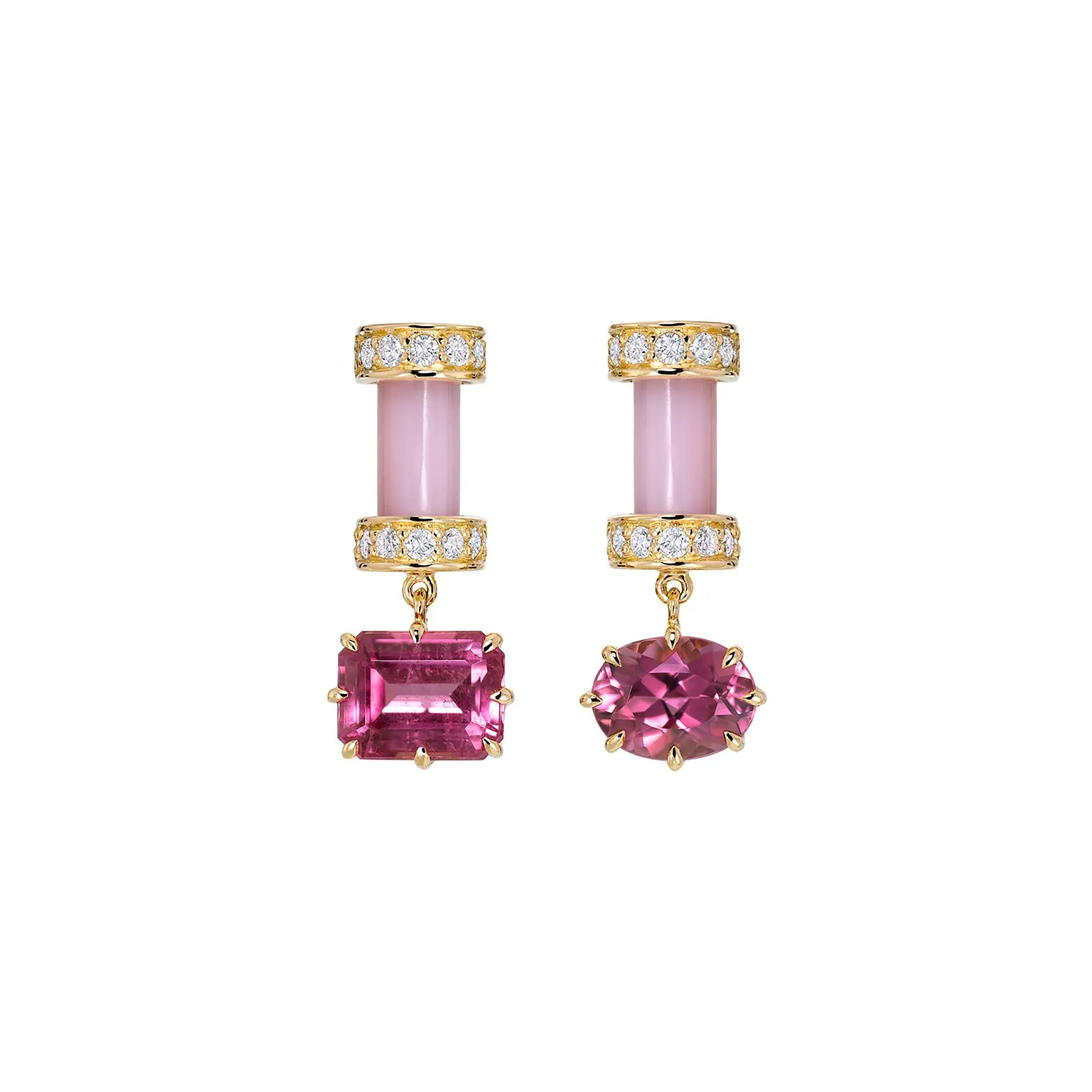 80 Years Marina Earrings - Rubellite