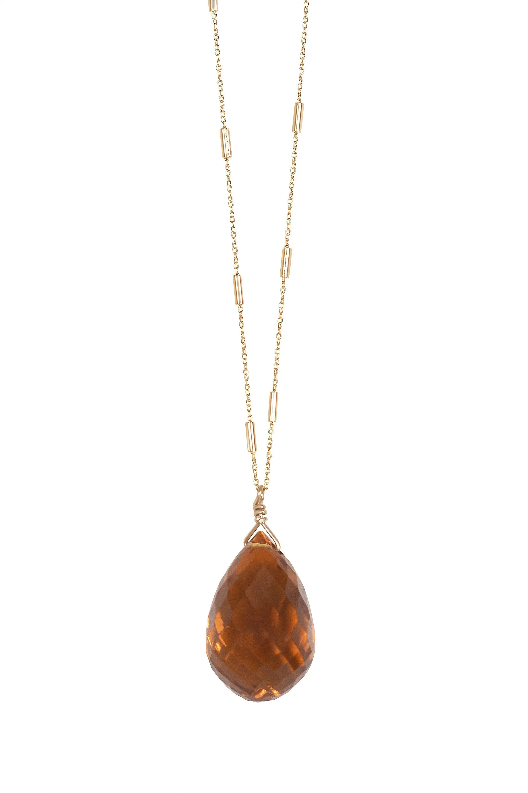 Alouette Design
 Quartz Necklace - Citrine