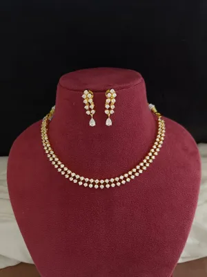 Amazing Gold-plated Zircon Necklace Set