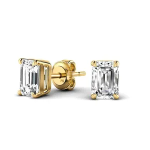 Attainable 1.00CT Diamond Stud Earrings in 14KT Yellow Gold