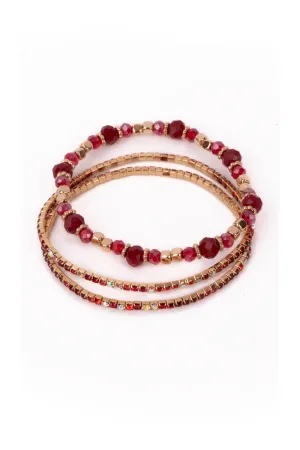 boutique ruby red | bracelet set