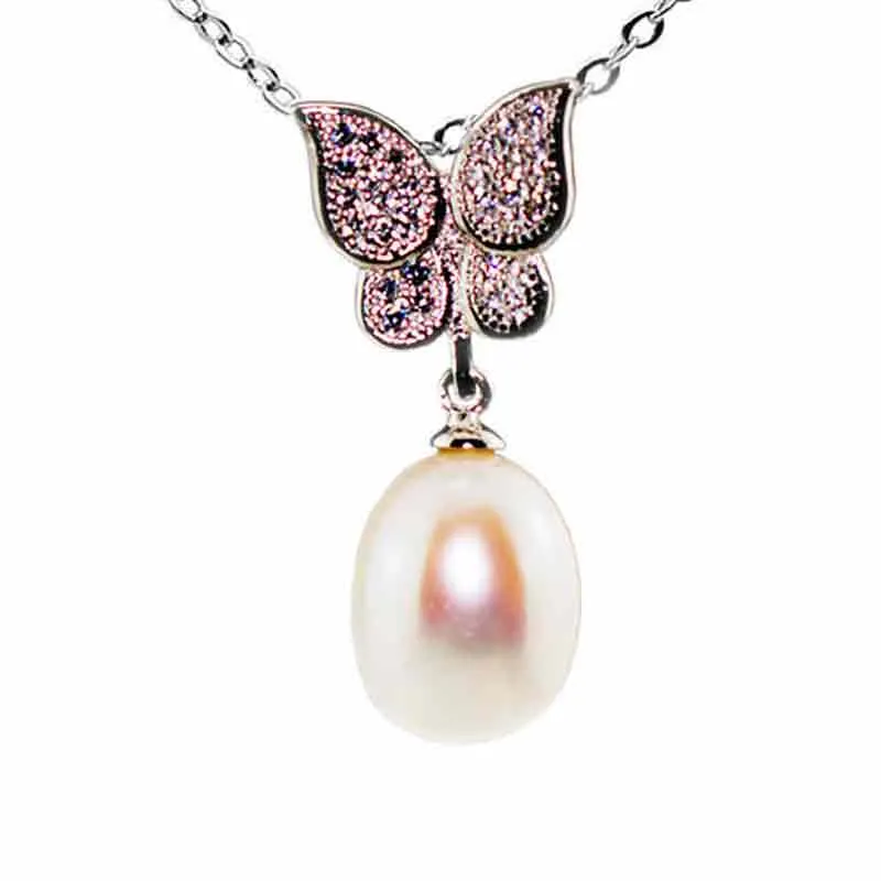 Butterfly Pearl Necklace