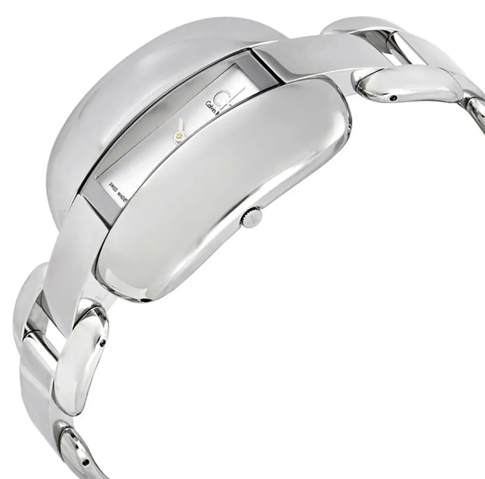 Calvin Klein Treasure Stainless Steel Bracelet Silver Dial Quartz Womens Watch K2E23138