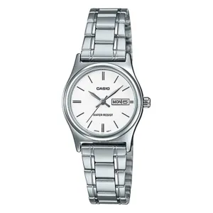 Casio Ladies' Standard Analog Silver Stainless Steel Band Watch LTPV006D-7B2 LTP-V006D-7B2