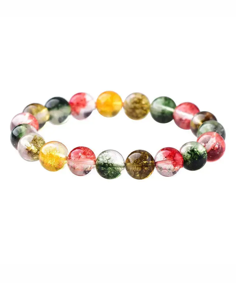 Casual Rainbow Crystal Beaded Bracelet ML1383