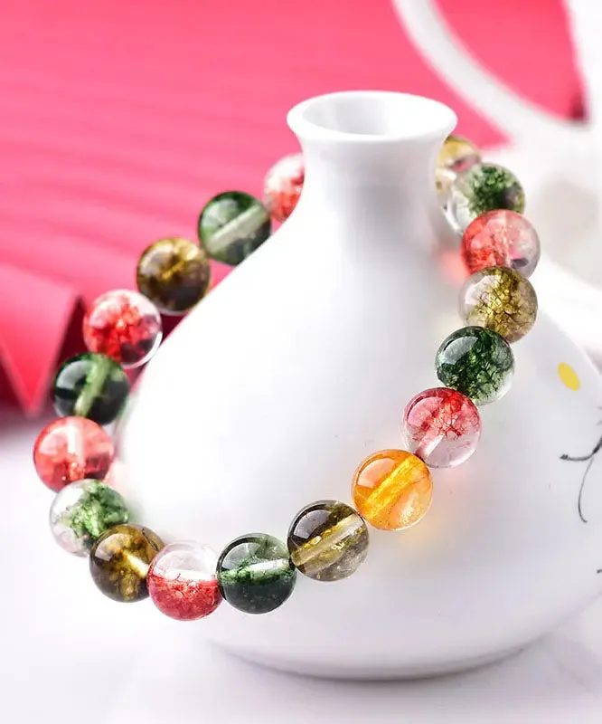 Casual Rainbow Crystal Beaded Bracelet ML1383