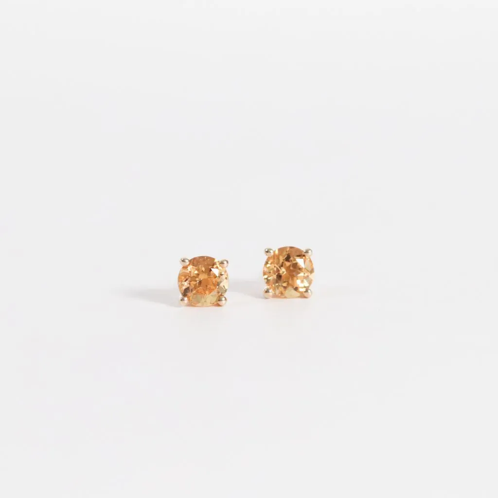 Citrine Stud Earring