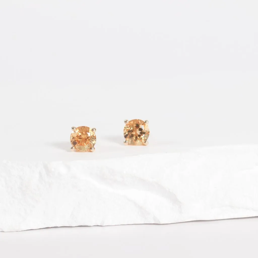 Citrine Stud Earring