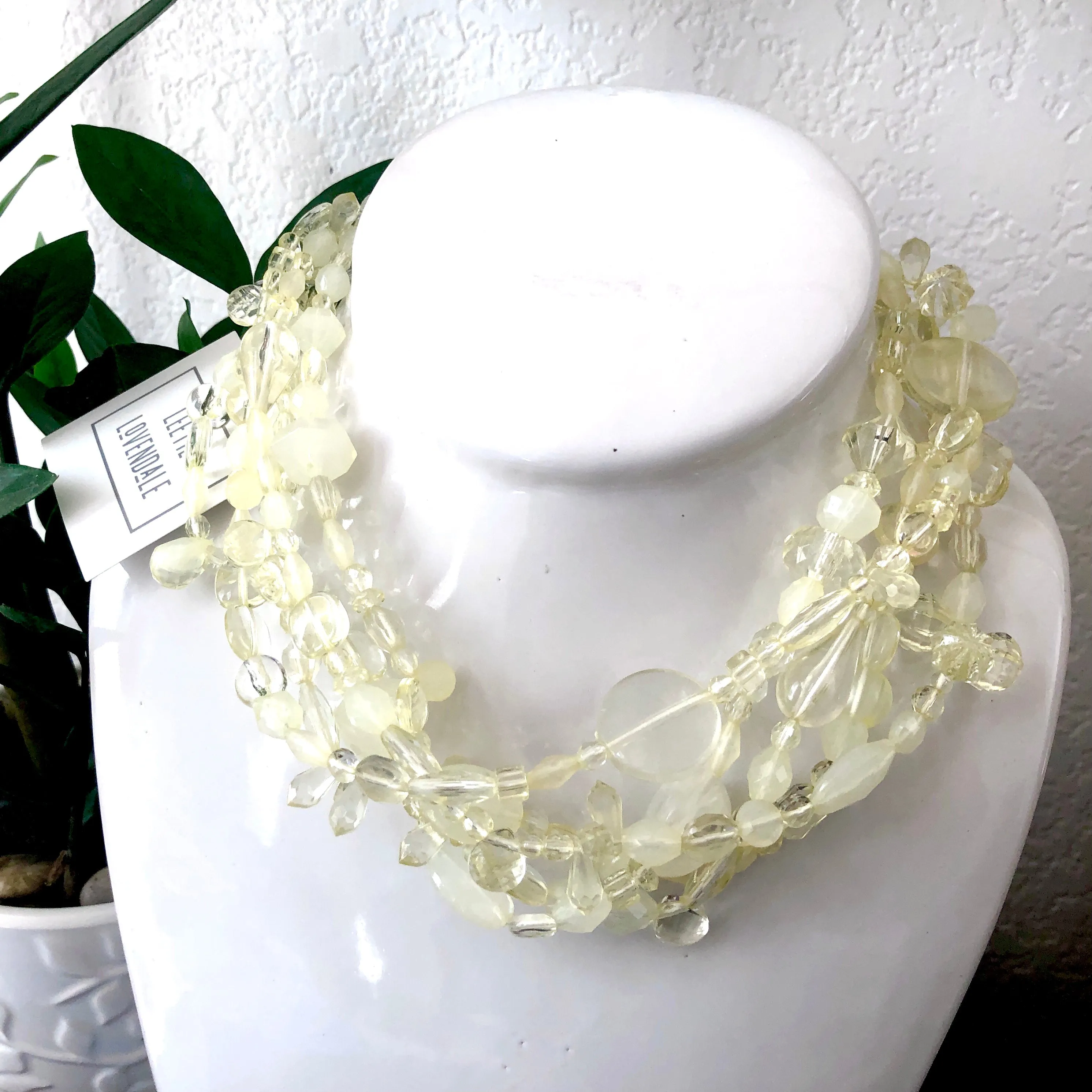 Citrine Yellow Mixed Lucite Sylvie Necklace*