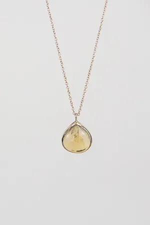 Dew Drop Necklace - Citrine