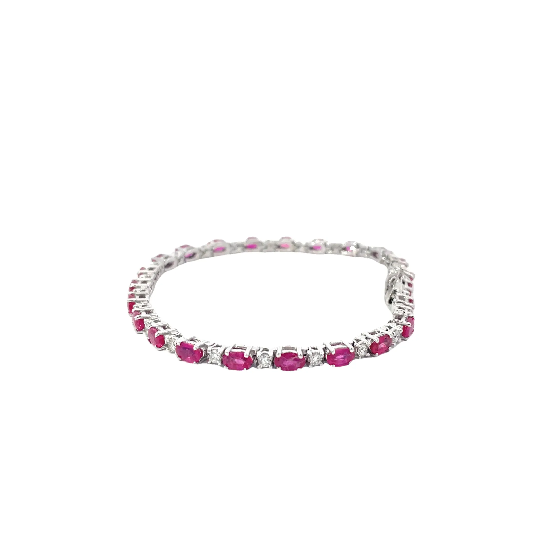 Diamond Ruby Tennis Bracelet