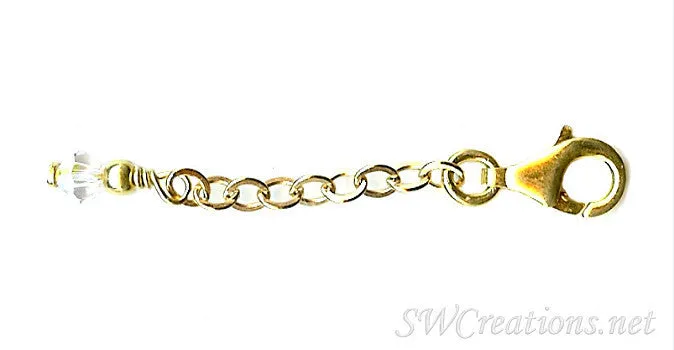 Gold Glacier Arctic Crystal Ice Anklet Extender