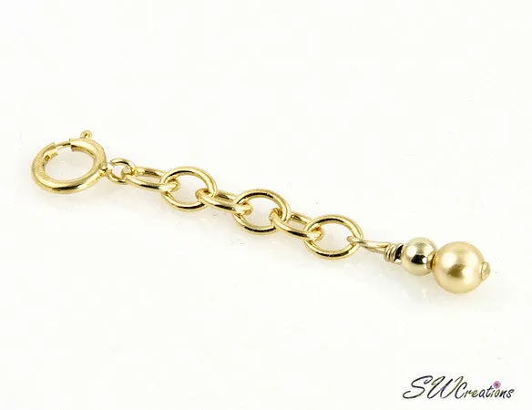 Golden Sun Pearl Gold Anklet Extender