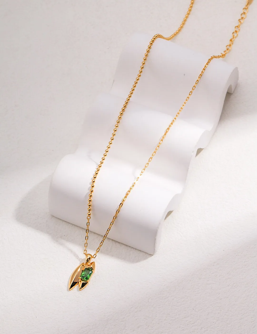 Green Zircon Necklace