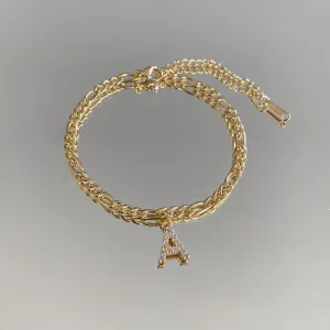 ICY Initial Anklet | Figaro