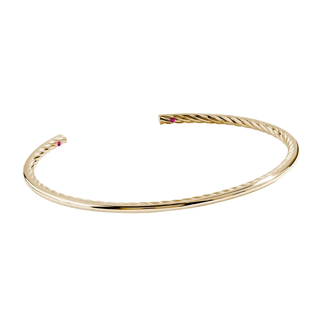 Inner Twist Cuff in Gold