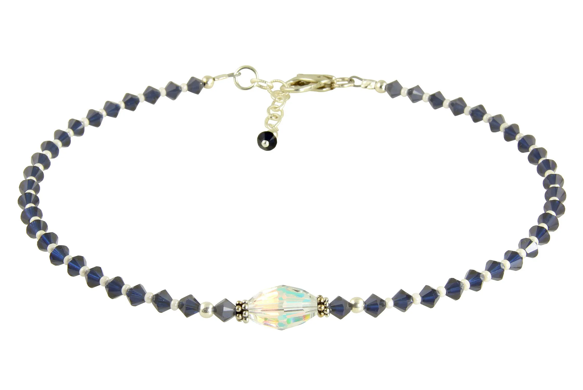 Kismet - Something Blue Crystal Wedding Anklet