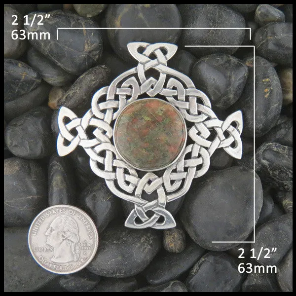 Large Bloodstone Brooch