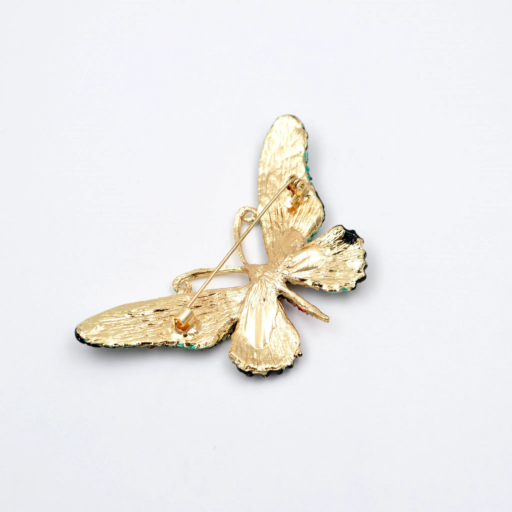 Large Butterfly Brooch in Crystal