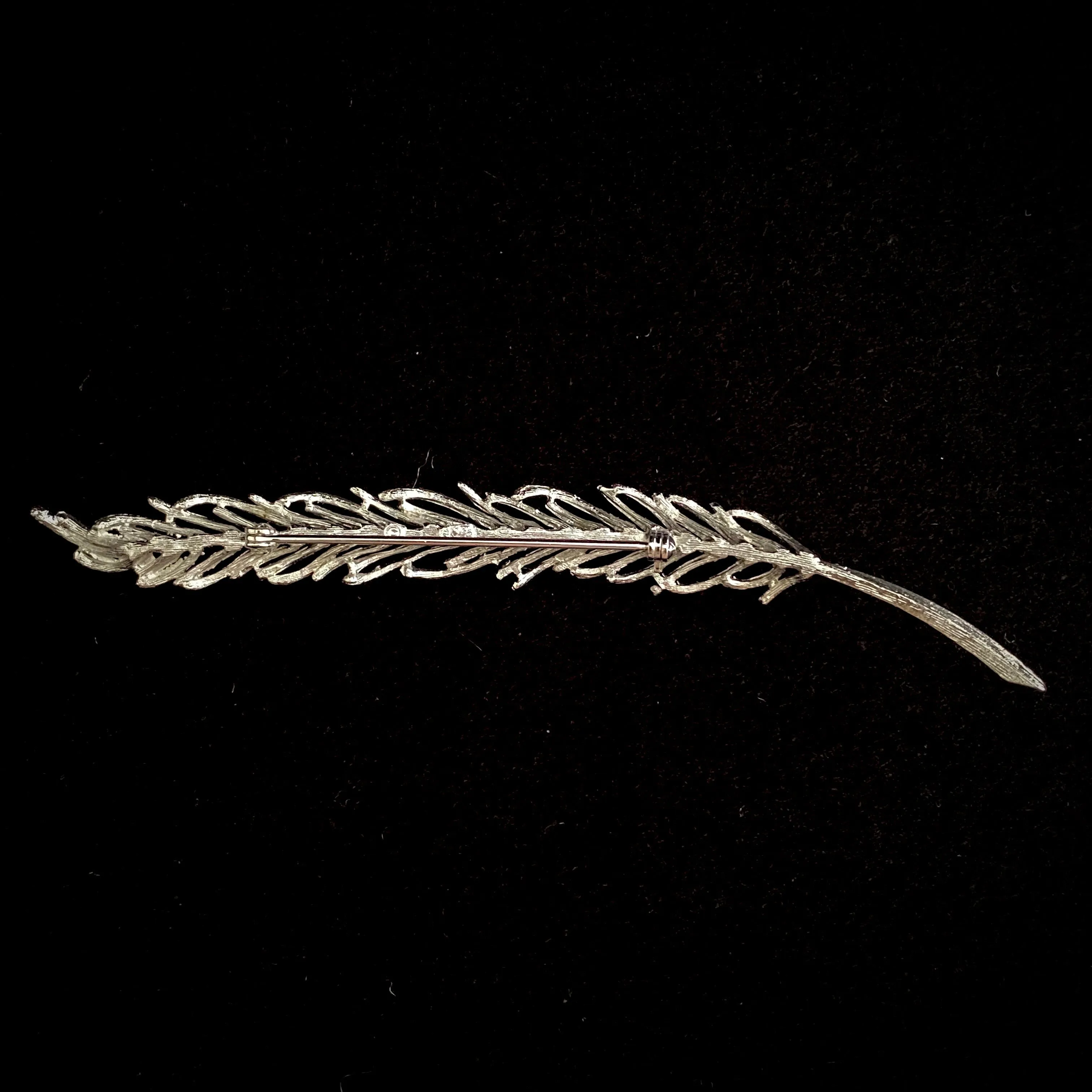 Late 50s/ Early 60s Coro Silver Leaf Brooch