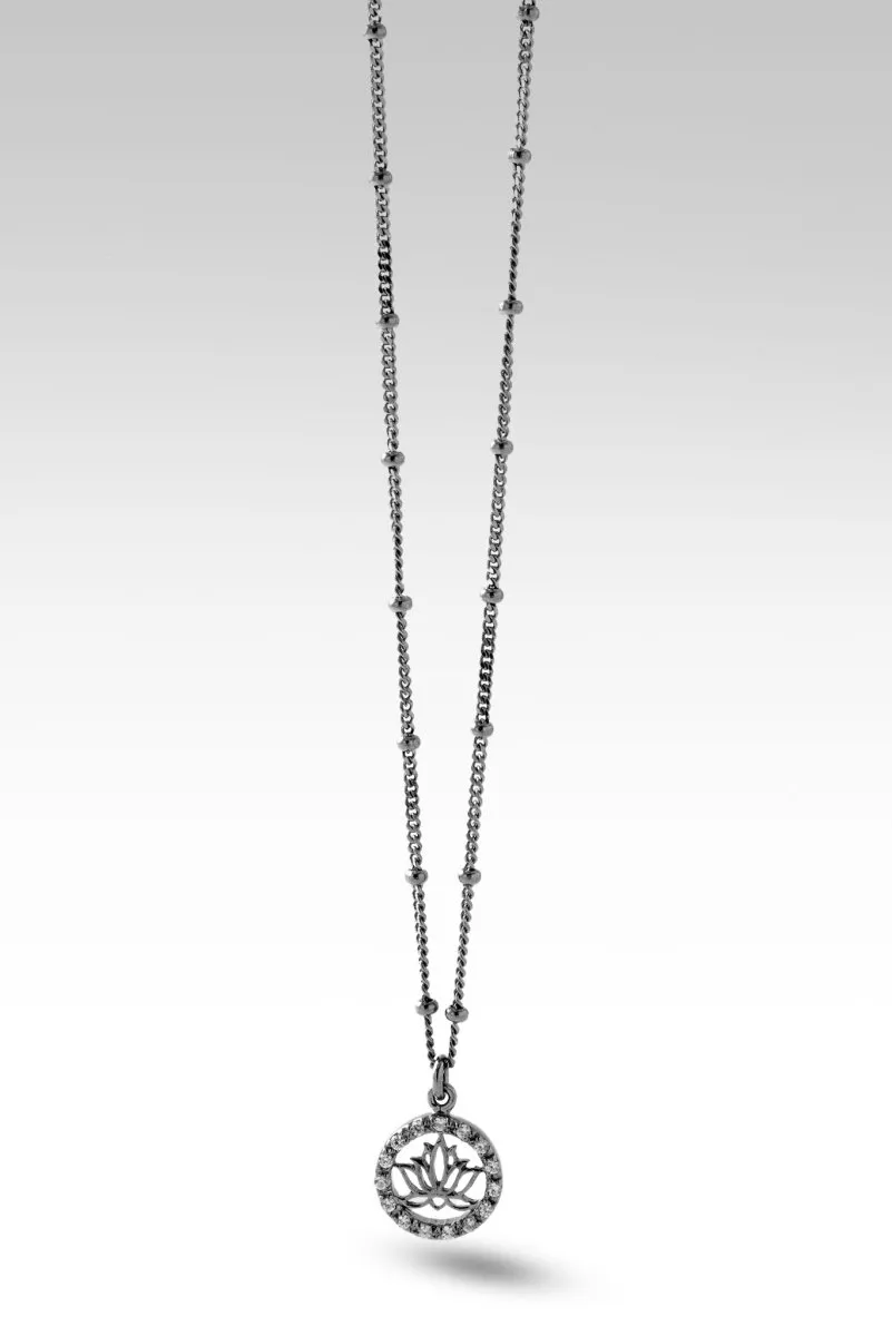 Layers of Perseverance Necklace™ in White Zircon