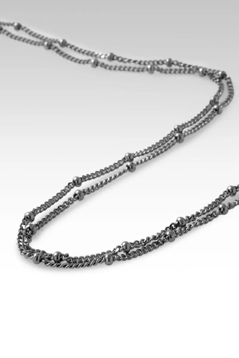 Layers of Perseverance Necklace™ in White Zircon