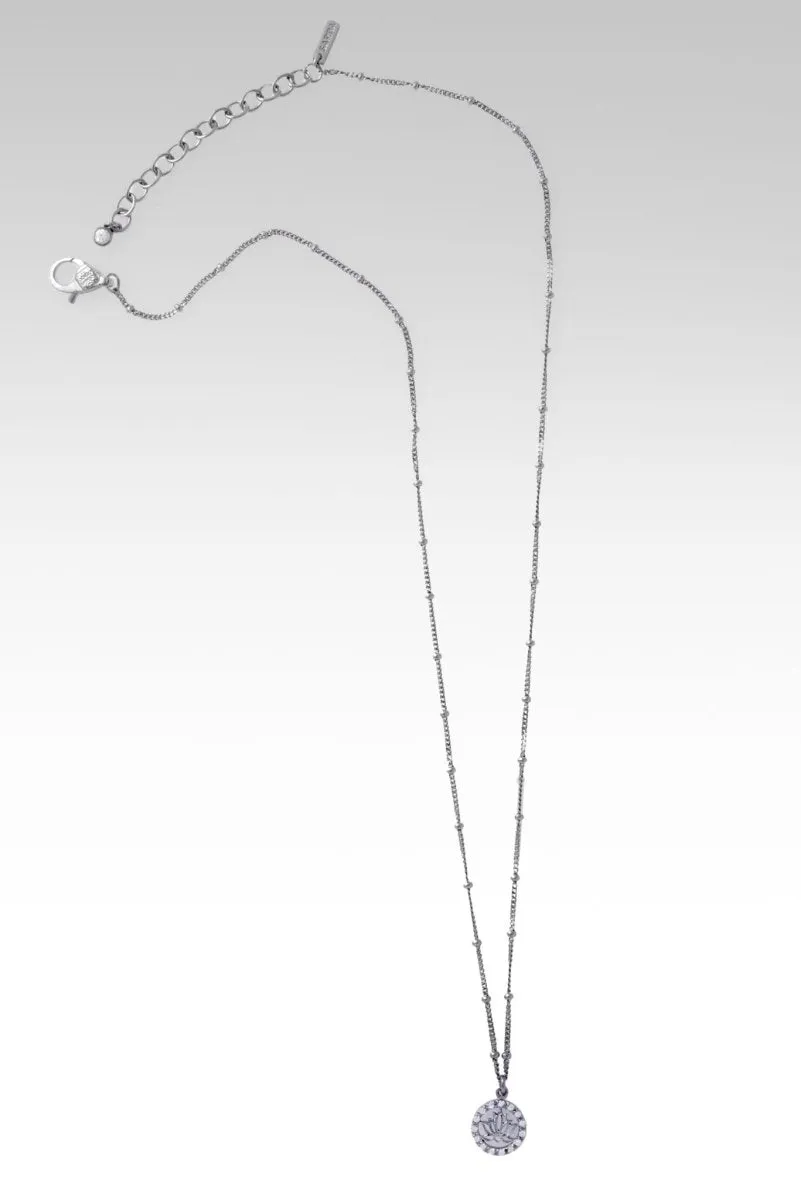 Layers of Perseverance Necklace™ in White Zircon