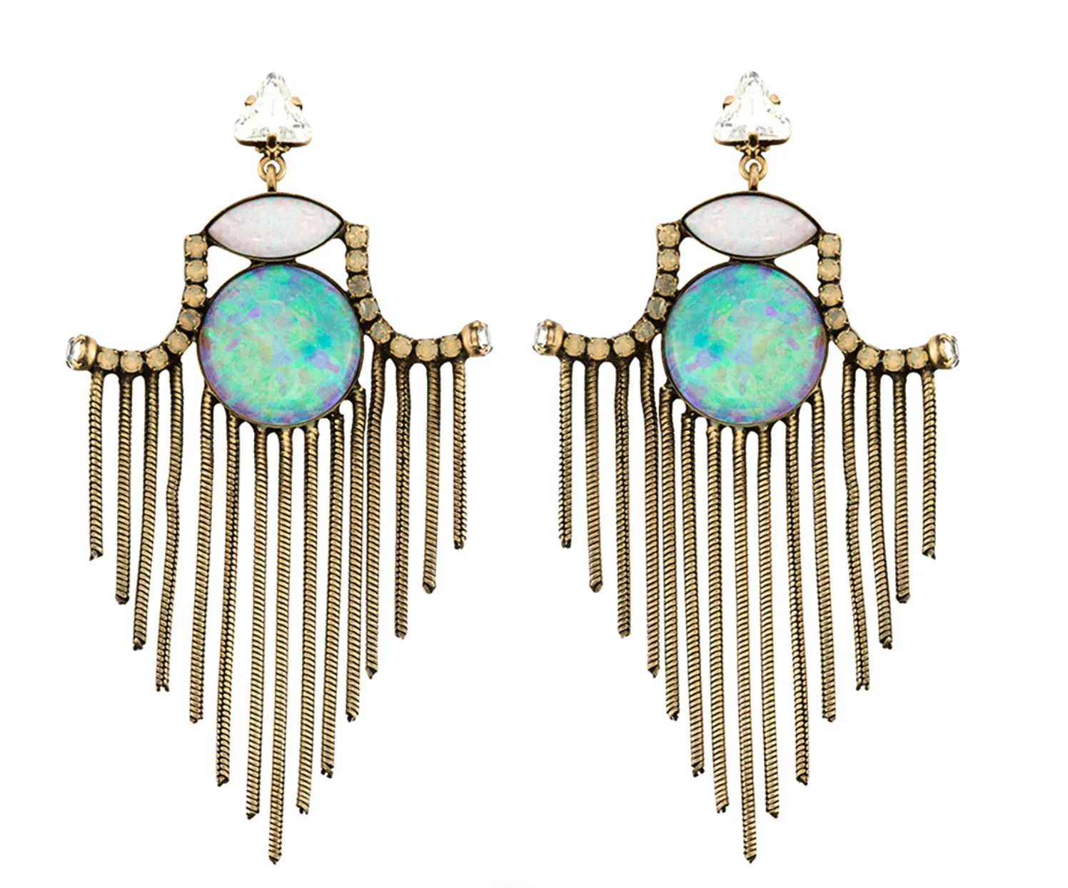 Lionette Garrett Gerson Aqua Earrings