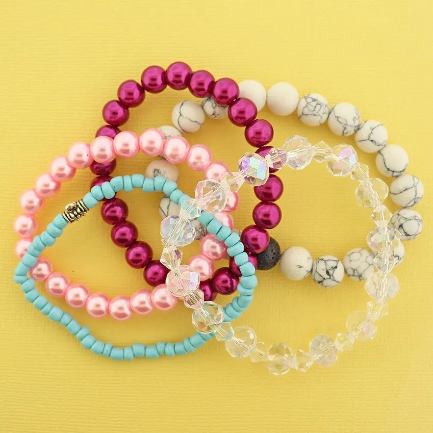 LIQUIDATION Beaded Bracelet Grab Bag - Choose Your Size - Less Than Wholesale Cost 90% Off - GRAB013