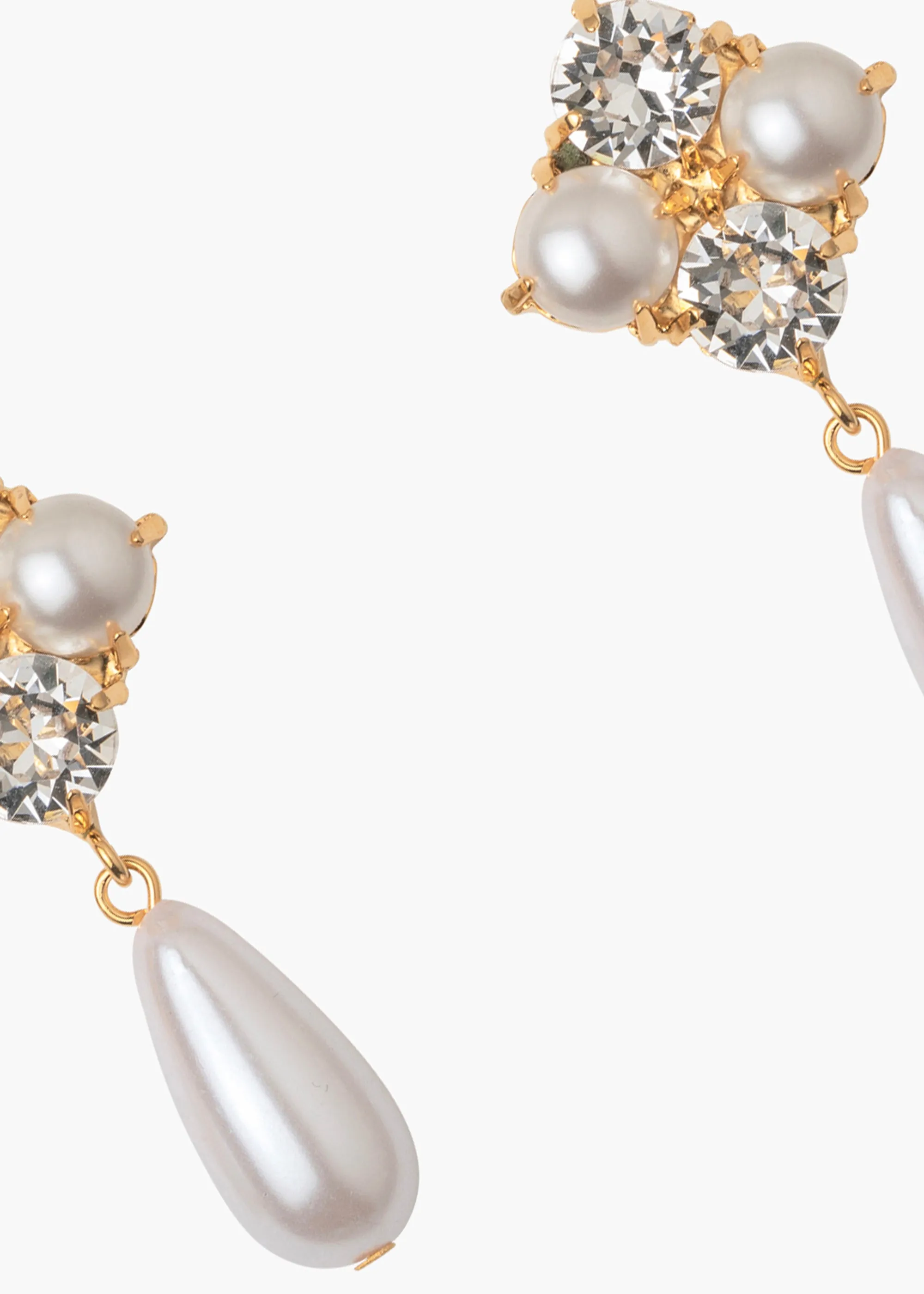 Marjorie Earrings -- Gold Pearl