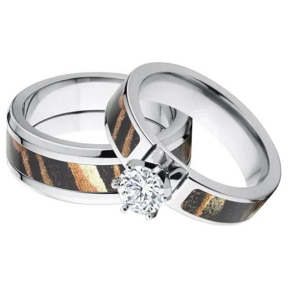 Matching Mossy Oak Shadow Grass Camouflage Wedding Set