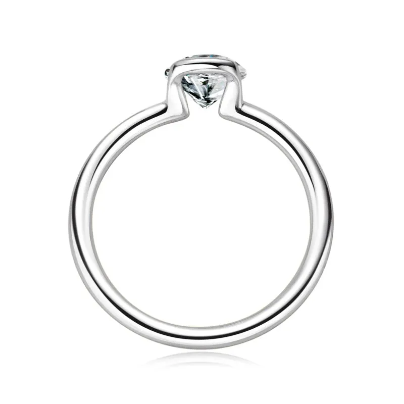 Moissanite Engagement Ring