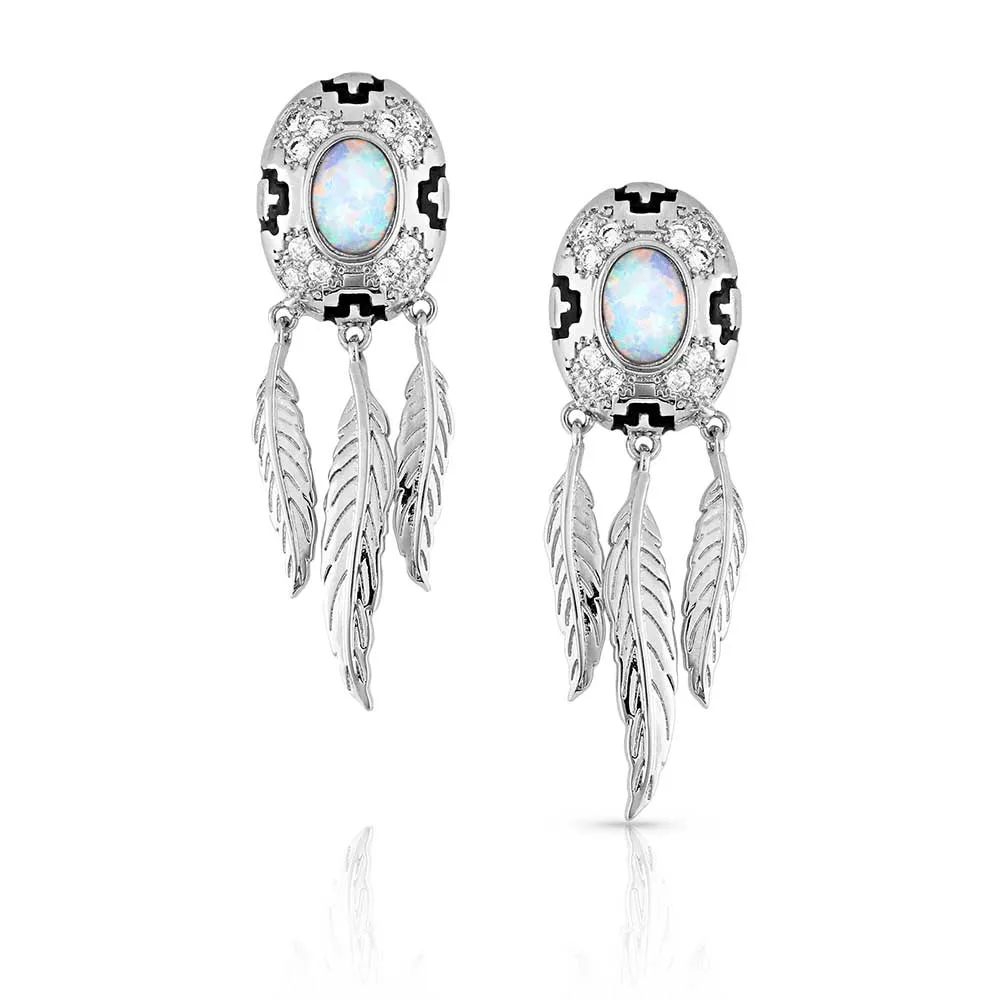 Montana Silversmiths® Women's Divine Touch Opal Earrings