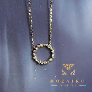 Mozaiku Clavicle Chain Necklace