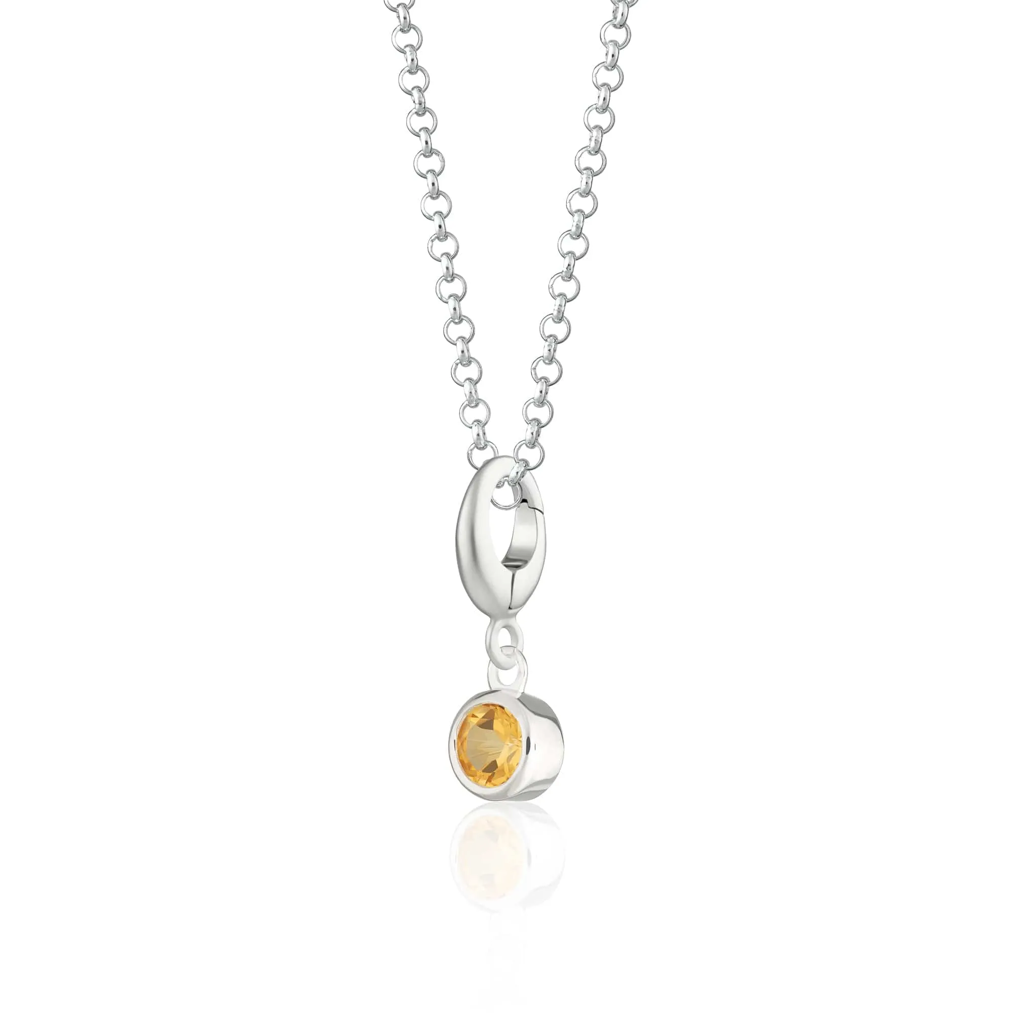 November Birthstone Necklace (Citrine)