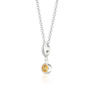 November Birthstone Necklace (Citrine)