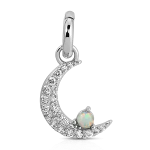 October Opal Birthstone Charm - Moon (Rewards Store)