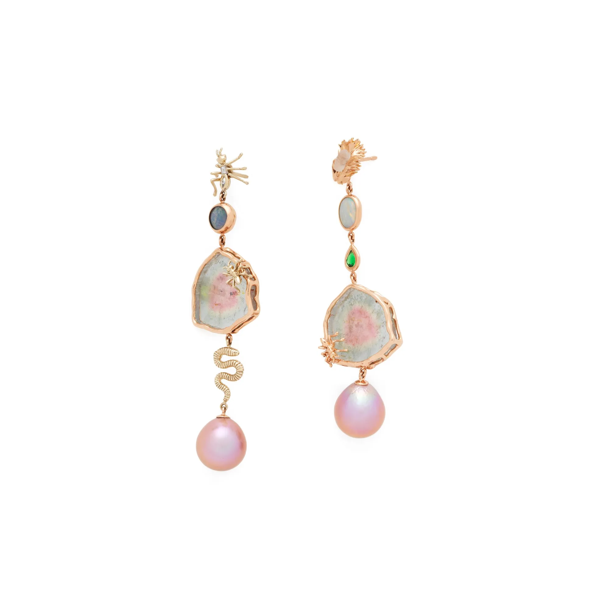 Pink Slice Earrings