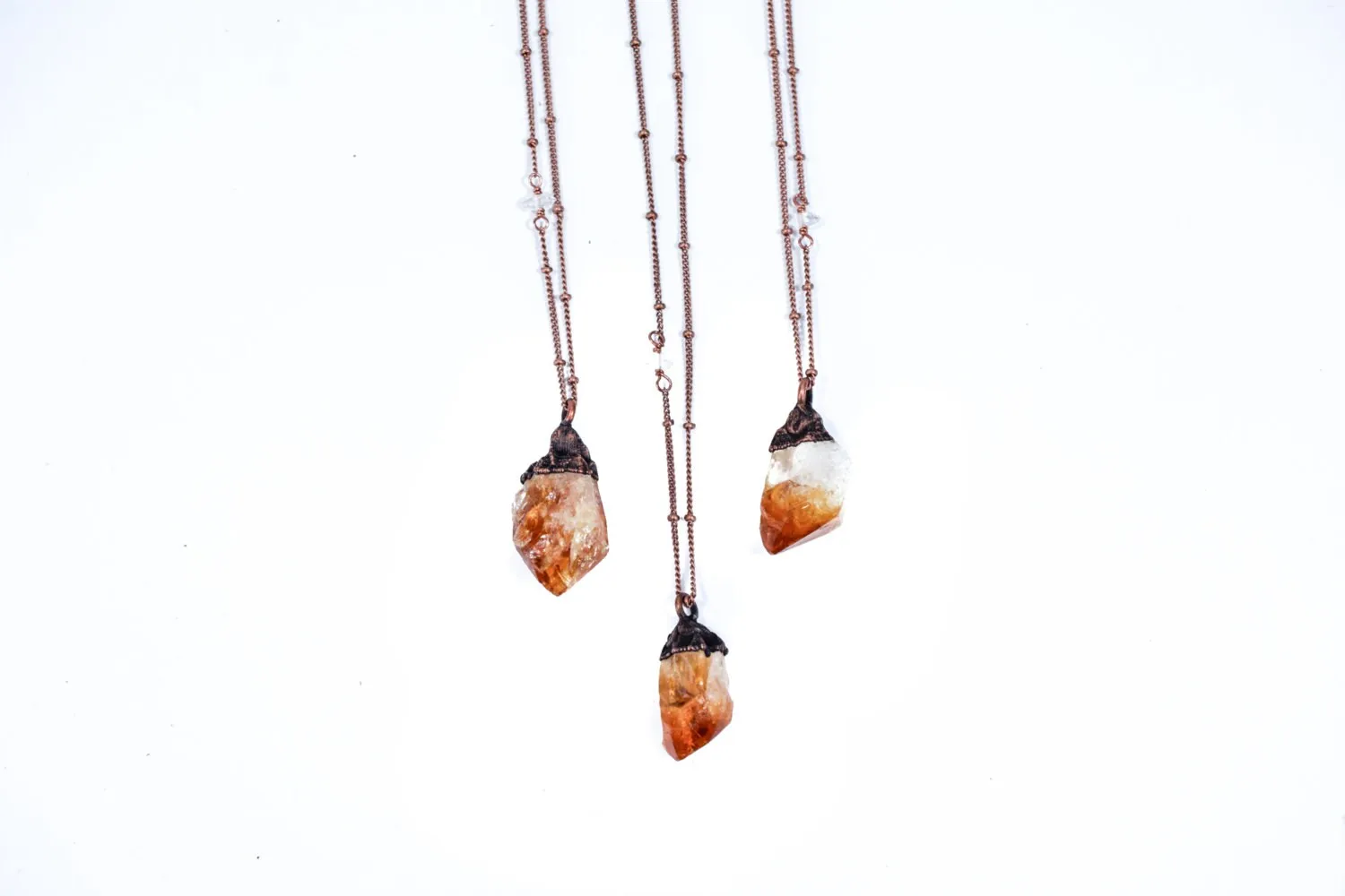 Raw citrine necklace | Citrine necklace