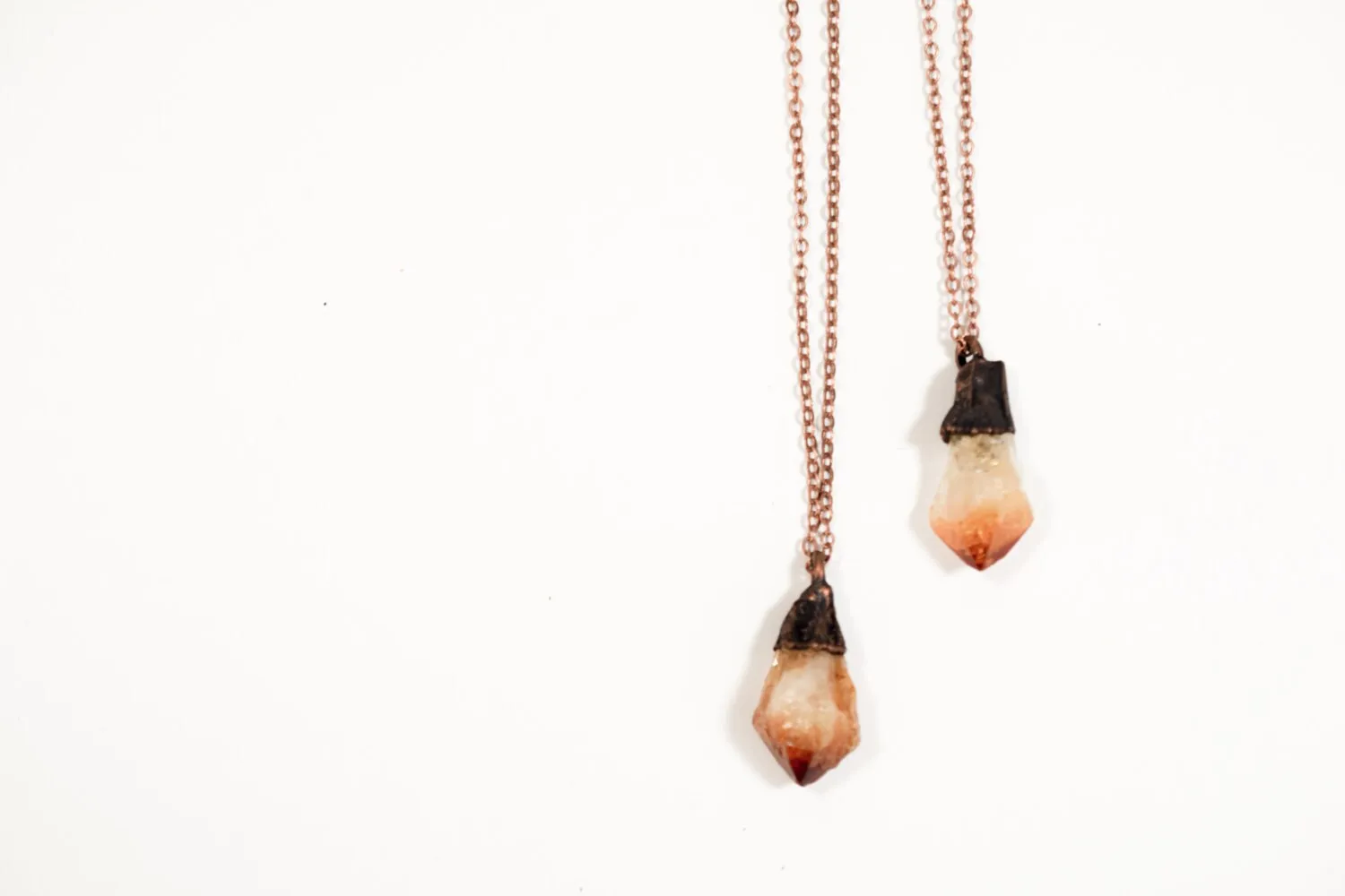 Raw citrine necklace | Citrine necklace