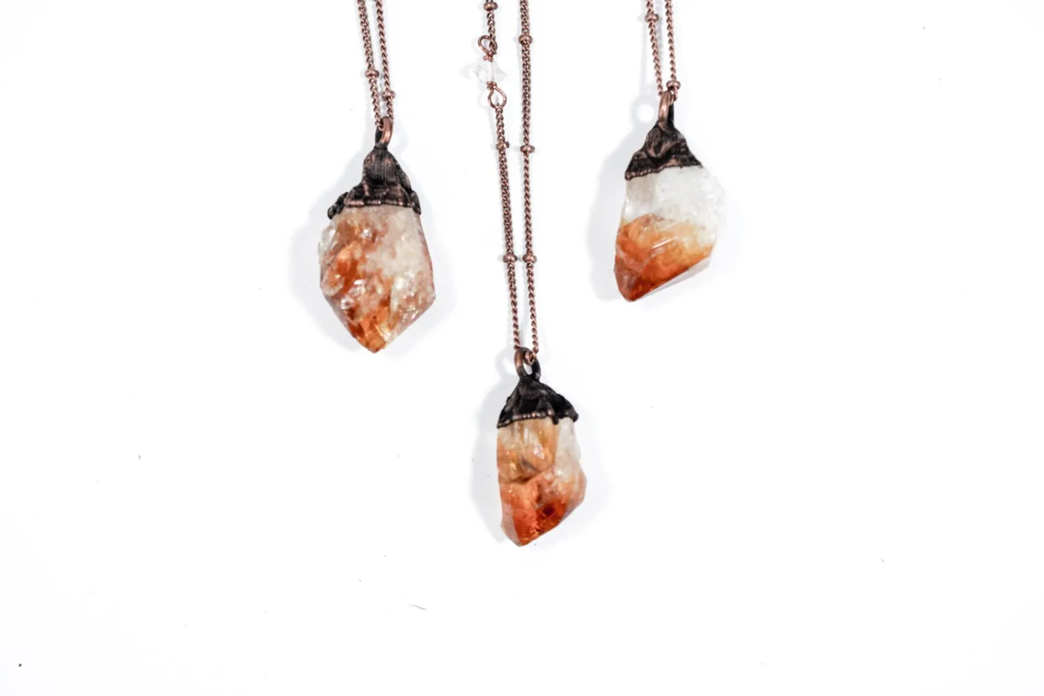 Raw citrine necklace | Citrine necklace