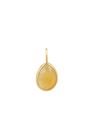 Rose Cut Citrine Charm No. 2394