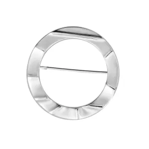 Silver Circle Brooch