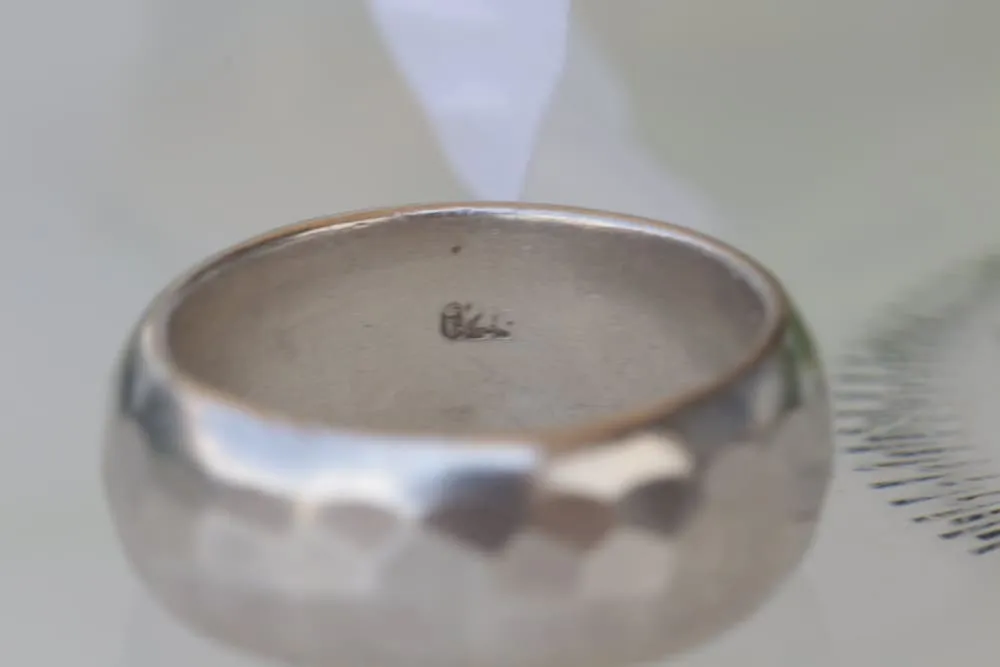 SILVER WEDDING RING