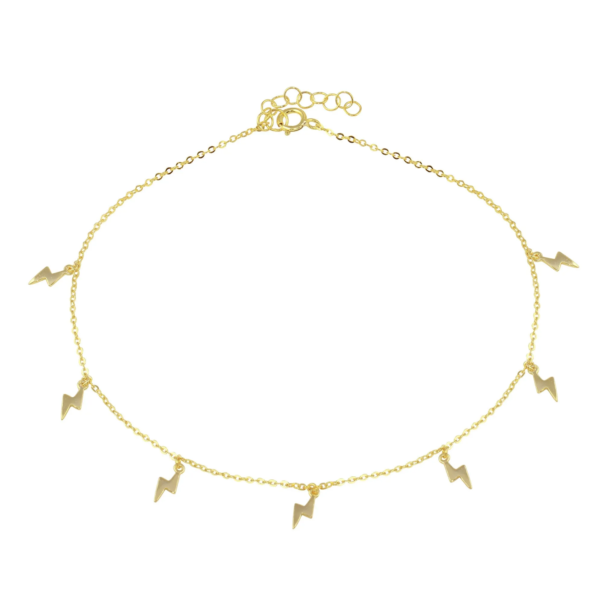 Simple Lightning bolt Anklet