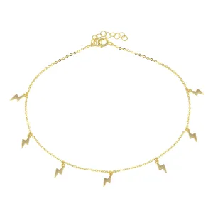 Simple Lightning bolt Anklet