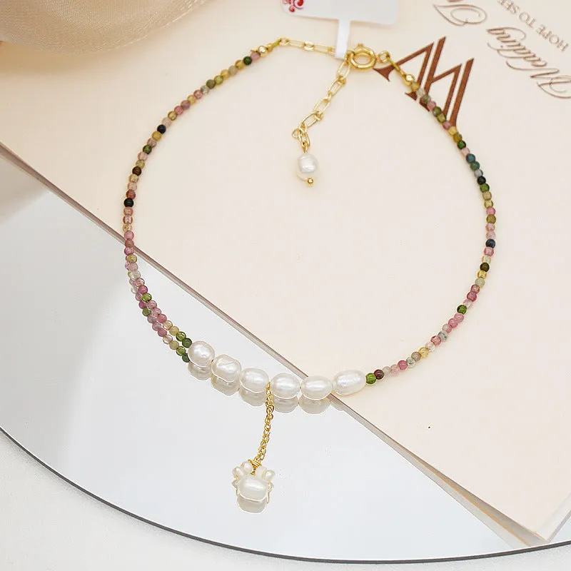 Super Fairy Freshwater Pearl Ankle Chain Ethnic Style Original