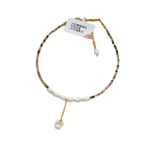 Super Fairy Freshwater Pearl Ankle Chain Ethnic Style Original